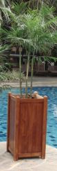 Pflanzkübel Übertopf 'Sumatra' aus Hartholz, H70 x B35 x T35 cm